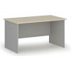 Kancelársky písací stôl PRIMO GRAY, 140x80 cm, sivá/breza