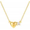 Olivie Strieborný náhrdelník SRDIEČKO GOLD 9059 Ag 925; ≤1,4 g.