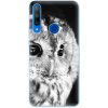 Odolné silikónové puzdro iSaprio - BW Owl - Huawei Honor 9X