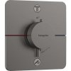 Sprchová a vaňová batéria Hansgrohe ShowerSelect Comfort Q bez podomietkového telesa kartáčovaný čierny chróm 15583340