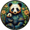 Drevené puzzle / Drevené puzzle / Pandy / Veľký formát A3 / 180-220 dielikov
