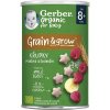 GERBER Organic chrumky s malinami a banánom 35 g