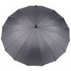 Velký rodinný vystřelovací deštník 3 šedá proužky