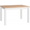 Rozkladací jedálenský stôl Mixi 5 120-150x80 - sonoma / biela