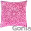 Plyšový vankúš - Mandala ružová - Albi