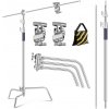 3.3m C-type magic leg stainless steel heavy duty stand with 126cm crossbar K&F Concept