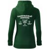 Zaobchádzať opatrne 50 - Mikina dámska trendy zipper s kapucňou - XL ( Fľaškovozelená )