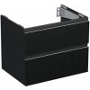Skrinka pod umývadlo Jungborn TRENTA čierna matná 70 x 56 x 49,8 cm TRE DESK SS 70 2Z S A9276