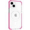 AppleKing transparentný kryt s farebným rámčekom a MagSafe pre iPhone 15 Plus - neónovo ružový - možnosť vrátiť tovar ZADARMO do 30tich dní