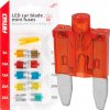 Autopoistky nožové mini s led diódou 10 ks AMiO-04340