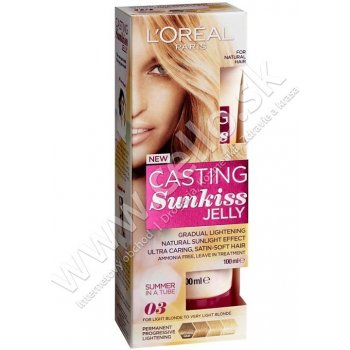 L'Oréal Casting Sunkiss Jelly gél na zosvetlenie vlasov 03 Light Blonde 100  ml od 5,9 € - Heureka.sk
