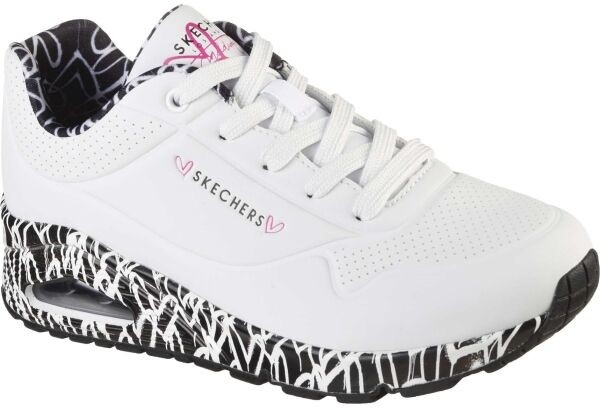 Skechers Uno Loving Love tenisky biela/čierna