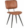Koňakovohnedé kožené jedálenské stoličky v súprave 2 ks Fos – LABEL51