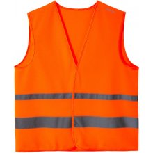 BTWIN bezpečnostná reflexná vesta 560 viditeľná cez deň i v noci oranžová oranžová