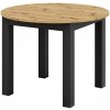 Rozkladací jedálenský stôl WILY dub artisan/čierna 5904804586294 + záruka 3 roky zadarmo