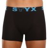 Pánske boxerky Styx dlhé športová guma čierne (U961) S