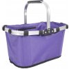 Skladací nákupný košík oválny 43 × 28 × 23 cm – fialový