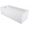 Mexen Cubik vaňa obdĺžniková 130 x 70 cm so zástenkou, biela - 55031307000X