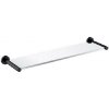 OMNIRES Modern Project - Polička, dĺžka 55 cm, sklo/matná čierna MP60930BL