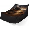 Sablio Sedací vak Lounge Vrak lodi při západu slunce - 80 x 95 x 50 cm
