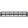Panduit MINI-COM All Metal Shielded Modular Patch Panel - Propojovací panel - černá - 2U - 19