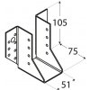 Domax Trámová papuča WB 10 51x105