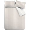 Béžové bavlnené obliečky na dvojlôžko 200x200 cm Ashford Stripe – Bianca