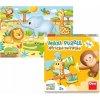 Maxi puzzle pre deti Dino 15 XL dielikov Prvé hranie: Africké zvieratká