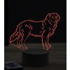 Beling 3D lampa, Golden Retriever dog, 16 farebná, PS22