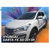 Deflektory - protiprievanové plexi Hyundai Santa FE 5D 2012 - 2018 (+zadné)
