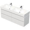 Skrinka do kúpeľne s umývadlom Intedoor STORM 3D biela matná 150 x 66 x 46,5 cm STORM 3D 150D 4Z A8916