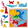 DREVENÉ PUZZLE, SKLADAČKA, MORSKÉ ZVIERATKÁ