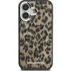 Zadný kryt Karl Lagerfeld IML Leopard MagSafe pre Apple iPhone 16, hnedá
