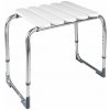 Ridder koupelnová stolička, výškově nastavitelná, chrom/bílá A172101