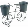 Záhradná dekorácia Mecco Stojan na 2 kvetináče, bicykel, 50x15x37 cm