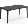 Allibert GIRONA table round waves záhradný stôl 160 x 90 x 74 cm, grafit 17205428