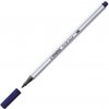 Fix so štetcovým hrotom pre rôzne šírky čiar STABILO Pen 68 Brush, pruská modrá