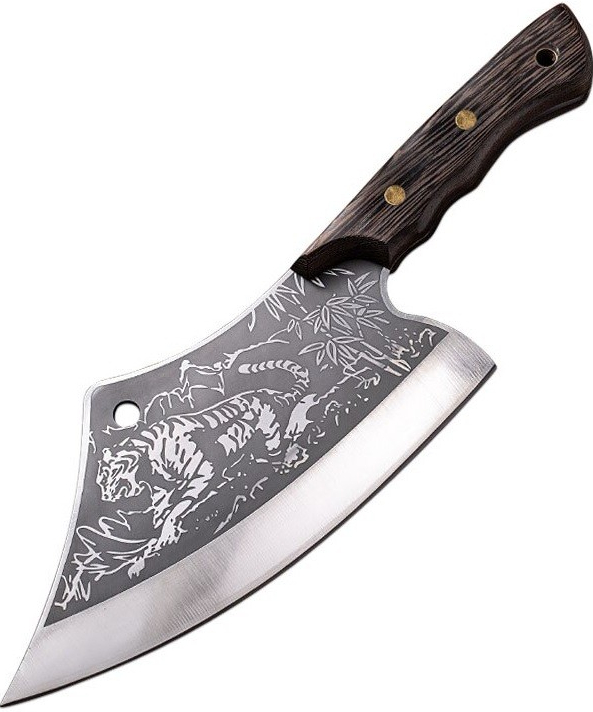 IZMAEL Kuchynský sekáčik Tiger Hnedá/Small Cleaver 19.6 cm