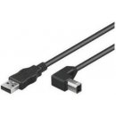 PremiumCord ku2ab2-90 USB 2.0, A-B, se zahnutým USB-B konektorem 90°, 2m