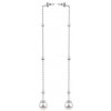 Troli Dlhé oceľové náušnice s perličkou VEDE0141S-PE