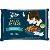 Felix Tasty Shreds losos a tuniak v šťave 4 x 80 g
