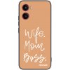 Picasee silikonový černý obal pro Motorola Moto G05 - Boss Mama