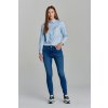 Gant džínsy Nella travel indigo jeans modrá
