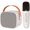 Maxlife MXKS-100, bluetooth karaoke reproduktor s mikrofónom, biely