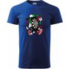 Šipkár kreslený terč - Tričko extra veľké (5-8XL) - 5XL ( Kráľovská modrá )