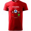 Volejbal volá - Klasické pánske tričko vyššej gramáže - L ( Červená )