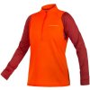 Endura Singletrack Fleece dámsky dlhý rukáv červená - Endura Singletrack Fleece Dámsky dres s dlhým rukávom Paprika vel. S