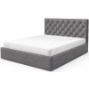 Wilsondo Manželská čalúnená posteľ s úložným priestorom Best 4 140x200 - sivá