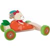 Drevené autíčko zajačik Push Vehicle Eichhorn farebné od 12 mes
