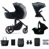 Kinderkraft | KINDERKRAFT SELECT PRIME 2 Premium 3v1 kombinovaný kočík Venezian black | AG0833